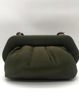 Themoiré Bios Chain Link Forest Green Re-Nylon Crossbody Clutch