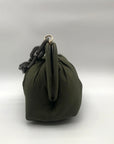 Themoiré Bios Chain Link Forest Green Re-Nylon Crossbody Clutch