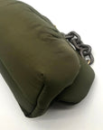 Themoiré Bios Chain Link Forest Green Re-Nylon Crossbody Clutch