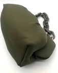 Themoiré Bios Chain Link Forest Green Re-Nylon Crossbody Clutch