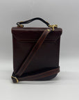 Oroton Chestnut Brown Vintage Leather Crossbody Bag