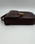 Oroton Chestnut Brown Vintage Leather Crossbody Bag
