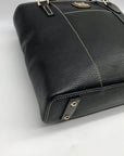 Dooney & Bourke Black Pebbled Grain Leather Lexington Tote Bag
