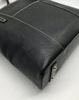 Dooney & Bourke Black Pebbled Grain Leather Lexington Tote Bag