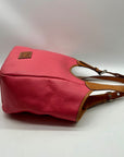 Dooney & Bourke Pink Pebbled Grain Leather Patterson Penelope Shoulder Bag