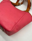 Dooney & Bourke Pink Pebbled Grain Leather Patterson Penelope Shoulder Bag