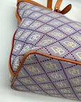 Dooney & Bourke Lavendar Monogram Canvas Tote Bag