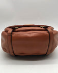 Coach Camel Brown Pebbled Leather Crossbody Bag