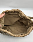 Like Dreams Beige Woven Faux Leather Hazel Tote Bag