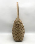 Like Dreams Beige Woven Faux Leather Hazel Tote Bag