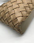 Like Dreams Beige Woven Faux Leather Hazel Tote Bag