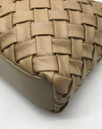 Like Dreams Beige Woven Faux Leather Hazel Tote Bag