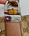 Gucci GG Khaki Signature Canvas Libeccio Tote Bag