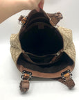 Gucci GG Khaki Signature Canvas Libeccio Tote Bag