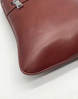 Stauer Brown Italian Leather Crossbody Bag