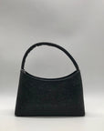 Urban Expressions Black Rhinestone Embellished Evening Shoulder Bag