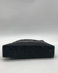 Urban Expressions Black Rhinestone Embellished Evening Shoulder Bag