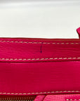 Dooney & Bourke Pink Embossed Leather Retro Grafica Tote Bag