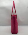Dooney & Bourke Pink Embossed Leather Retro Grafica Tote Bag