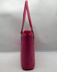 Dooney & Bourke Pink Embossed Leather Retro Grafica Tote Bag