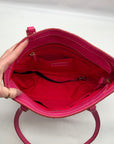 Dooney & Bourke Pink Embossed Leather Retro Grafica Tote Bag