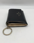 Kate Spade Black Leather Staci Business Card Holder Wallet