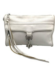 Rebecca Minkoff White Pebbled Leather Mac Crossbody Bag