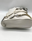 Rebecca Minkoff White Pebbled Leather Mac Crossbody Bag