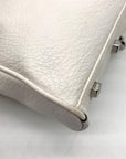 Rebecca Minkoff White Pebbled Leather Mac Crossbody Bag