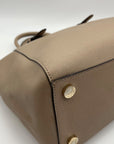 Michael Kors Beige Saffiano Leather Ciara Convertible Satchel