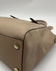 Michael Kors Beige Saffiano Leather Ciara Convertible Satchel