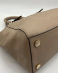 Michael Kors Beige Saffiano Leather Ciara Convertible Satchel