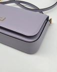 Kate Spade Lavender Saffiano Leather Flap Chain Crossbody Bag
