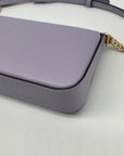 Kate Spade Lavender Saffiano Leather Flap Chain Crossbody Bag