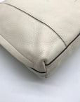Aimee Kestenberg White Pebbled Leather Hobo Crossbody Bag