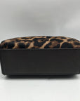 Michael Kors Brown Calf Hair Mini Selma Crossbody Bag