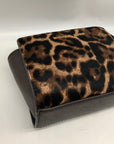 Michael Kors Brown Calf Hair Mini Selma Crossbody Bag