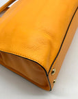 Michael Kors Orange Leather East West Hamilton Satchel Bag