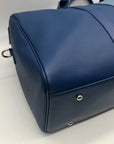 Rylor Blue Leather Duffle Bag