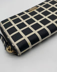 Kate Spade Black & White Saffiano Leather Neda Laurel Way Wallet