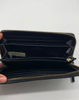 Kate Spade Black & White Saffiano Leather Neda Laurel Way Wallet