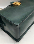 Old Trend Dark Green Genuine Leather Doctor Transport Satchel Bag