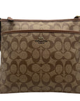 Coach Brown Signature Canvas File Crossbody Bag F29210