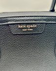 Kate Spade Black Pebbled Leather Satchel Tote Bag