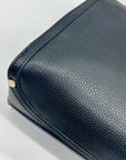 Kate Spade Black Pebbled Leather Satchel Tote Bag