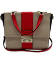 Kate Spade Chelsea Square Bennett Beige Leather Satchel Bag