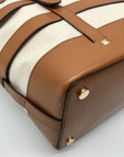 Michael Kors Natural & Acorn Marie Cage Tote