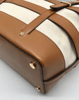 Michael Kors Natural & Acorn Marie Cage Tote