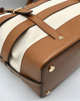 Michael Kors Natural & Acorn Marie Cage Tote