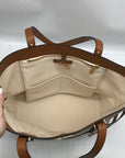 Michael Kors Natural & Acorn Marie Cage Tote